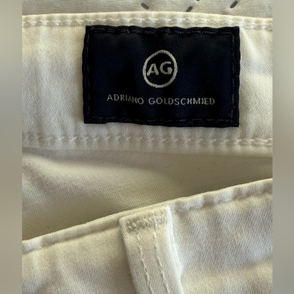 AG Abbey Ankle White Crop Petite Mid-Rise Super Skinny Ankle Jeans Size 26P - Picture 9 of 13
